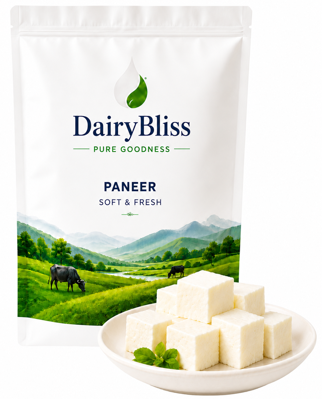 Fresh paneer block